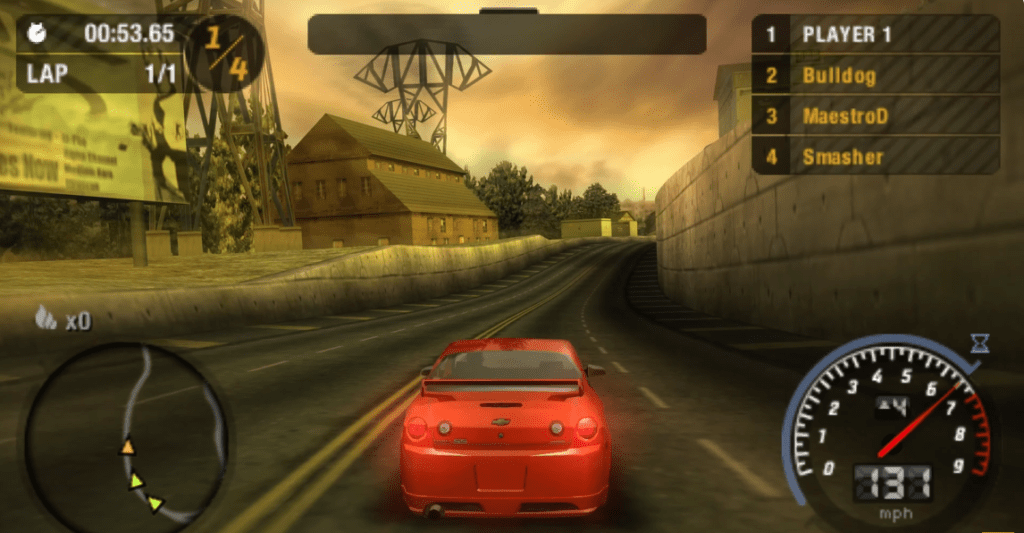 Need for Speed Most Wanted Gold PPSSPP Gameplay